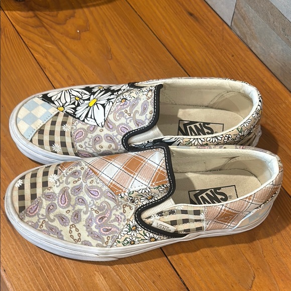Vans Multicolor Patchwork Slip-On Sneakers - Picture 2 of 6